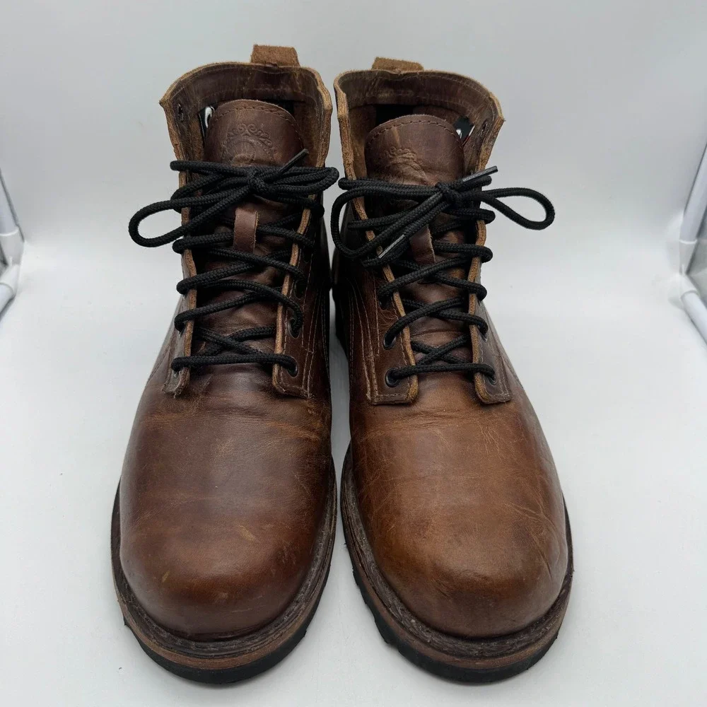 Origin The American Bison 6in Boot Men 9.5 EE Christy Black Leather Vibram Wedge